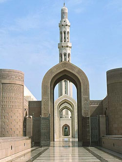 Grosse Sultan Qaboos Moschee in Maskat, Oman